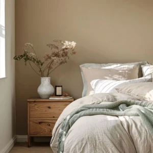 004 NEW BEIGE peinture premium naturelle murs beige doré caramel chambre