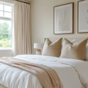 021 CHAMPAGNE peinture ecologique haut de gamme murs chambre beige clair rosé beige